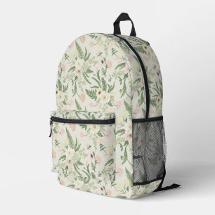 Muster der Blume "Soft Minze Green Garden" Bedruckter Rucksack