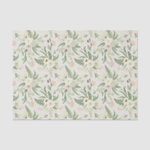 Muster der Blume "Soft Minze Green Garden" Seidenpapier
