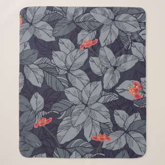 Muster der Blume und Blätter, tropisch, abstatisch Sherpadecke