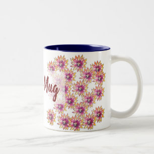 Muster der Blume Zweifarbige Tasse
