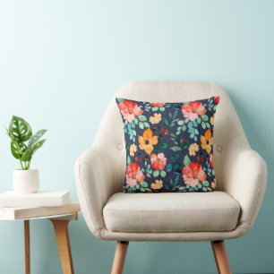 Muster der Blumenoberfläche - Mode-Dekorationsfede Kissen