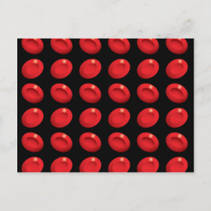 Muster der Blutkörperchen Postkarte