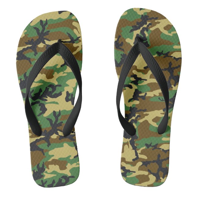 Muster der Camouflage Flip Flops (Fußbett)