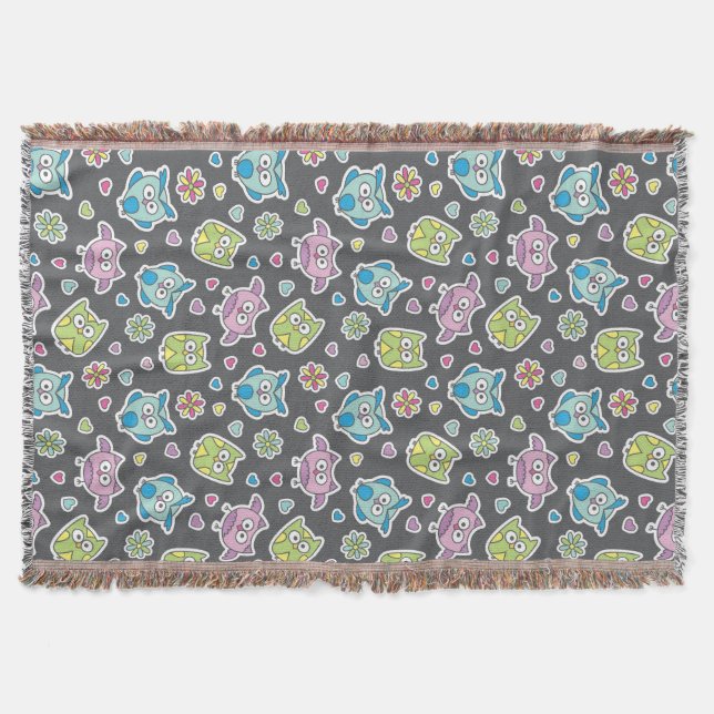 Muster der Cartooneulen Decke (Vorderseite)