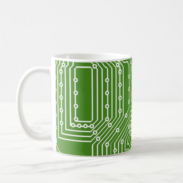 Muster der Computerplatine Kaffeetasse (Links)