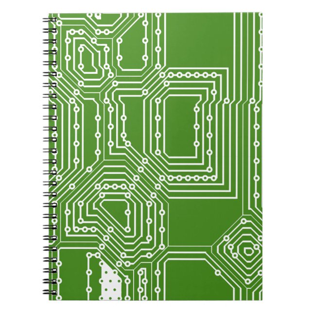Muster der Computerplatine Notizblock (Vorderseite)