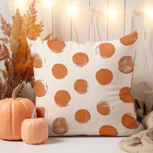 Muster der Creme und Orange Dot Briefmarke