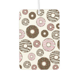 Muster der Donuts, rosa Donuts, braune Donuts Autolufterfrischer