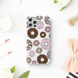 Muster der Donuts, rosa Donuts, braune Donuts Case-Mate iPhone Hülle