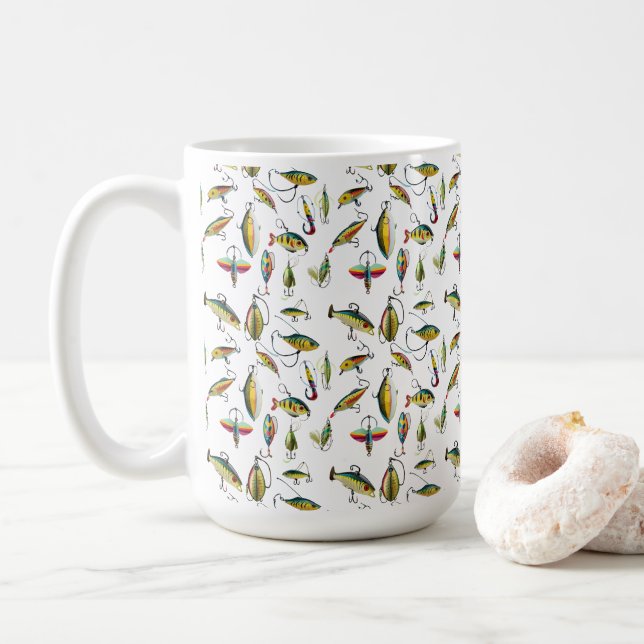 Muster der Fanglures Kaffeetasse (Mit Donut)