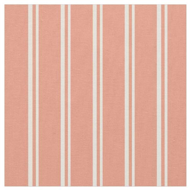 Muster der farbigen Linien Beige & Dark Lmon Stoff (Nahaufnahme)