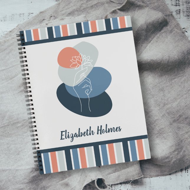 Muster der Farbpalette Blume Boho Notizbuch (Von Creator hochgeladen)