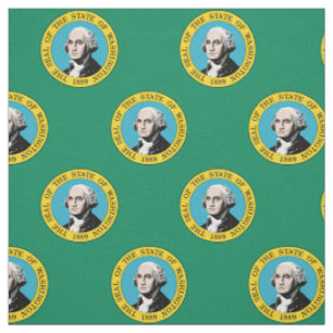 Muster der Flagge des Staates Washington Stoff