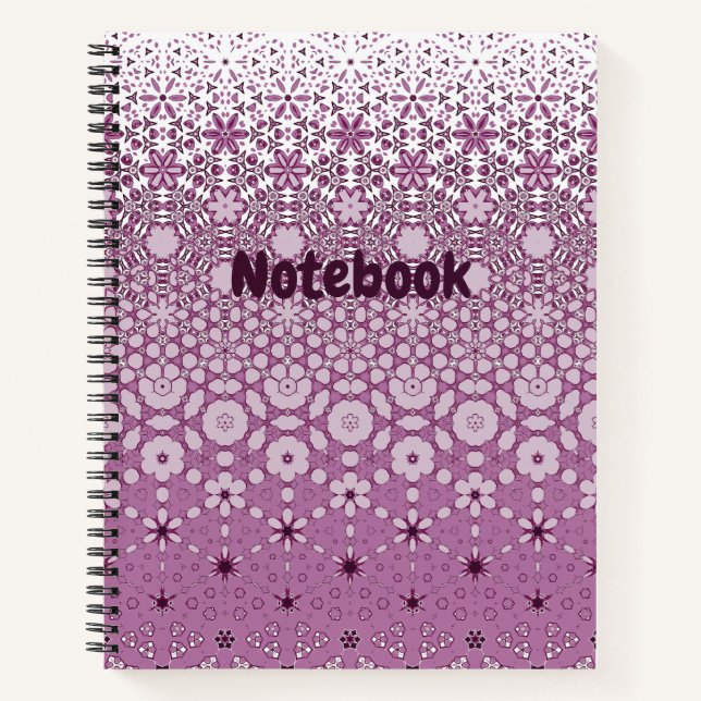 Muster der floralen Metamorphose Notizbuch (Vorderseite)