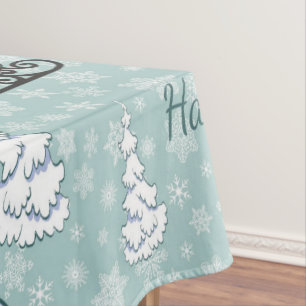 Muster der frohen Weihnachten Tischdecke