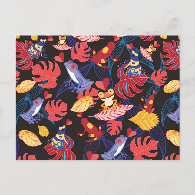 Muster der Frösche 2 Postkarte (Vorderseite)