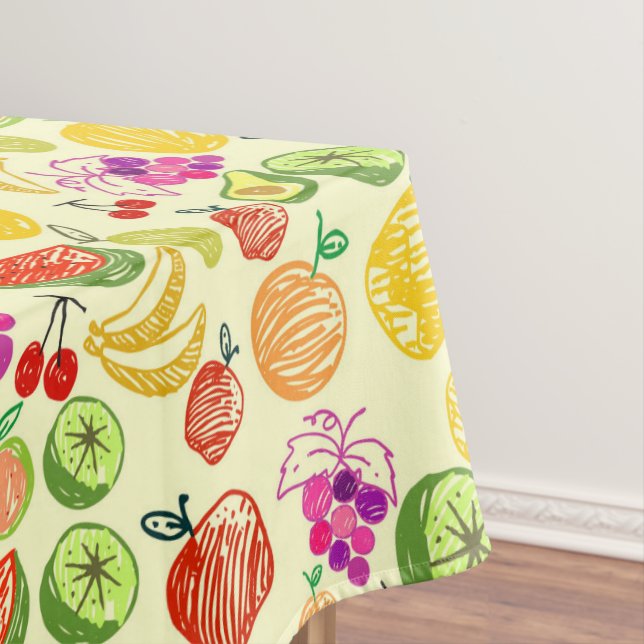 Muster der Fruchtdoodle Tischdecke (Beispiel)