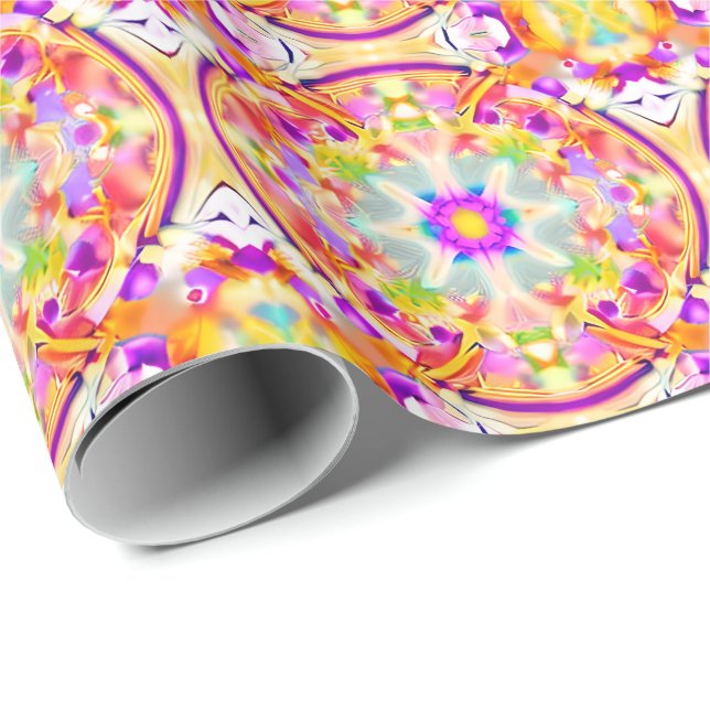 Muster der Gefärbte Krawatte von Soft Spring Pasto Geschenkpapier (Rolleneckpunkt)