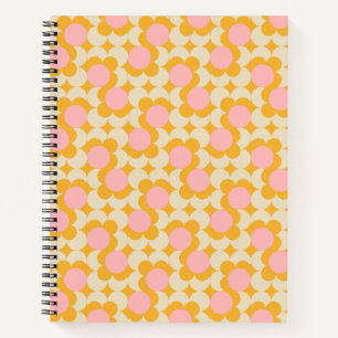Muster der geometrischen Blume des Mittelkreises Notizbuch