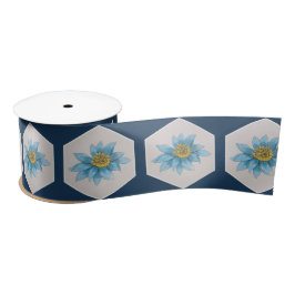 Muster der geometrischen Blume Satinband