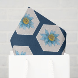 Muster der geometrischen Blume Seidenpapier