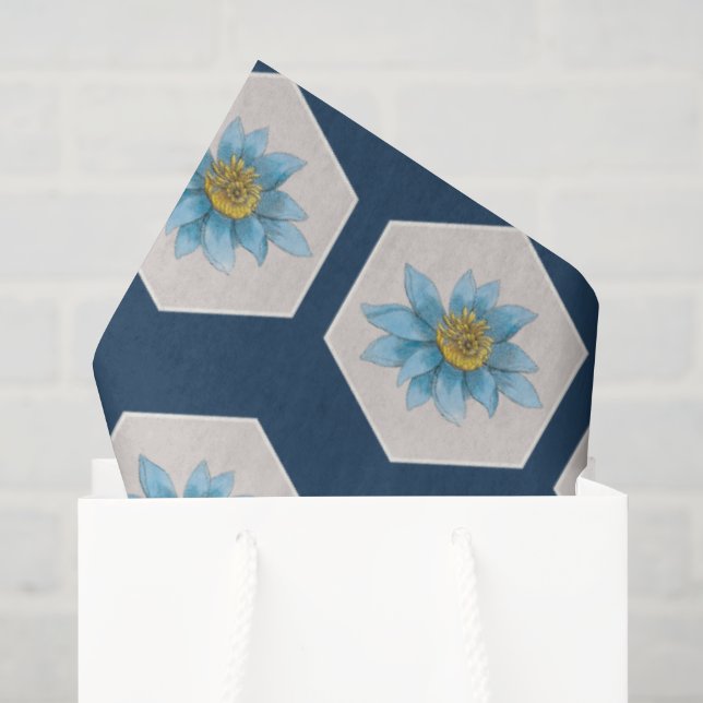 Muster der geometrischen Blume Seidenpapier (Geschenktüte)
