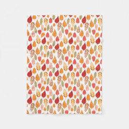 Muster der gestrichenen Herbstleaves Fleecedecke