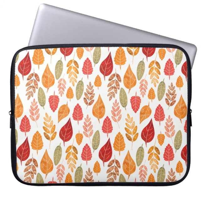 Muster der gestrichenen Herbstleaves Laptopschutzhülle (Vorderseite)