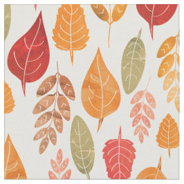 Muster der gestrichenen Herbstleaves Stoff