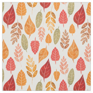 Muster der gestrichenen Herbstleaves Stoff