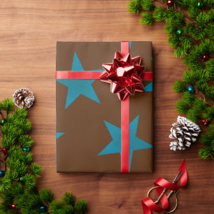 Muster der goldenen Sterne 16 Geschenkpapier