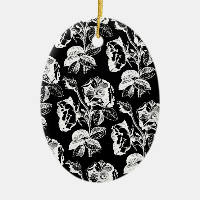 Muster der gotischen Rose Keramik Ornament (Vorne)