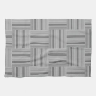 Muster der grauen Streifen Geschirrtuch