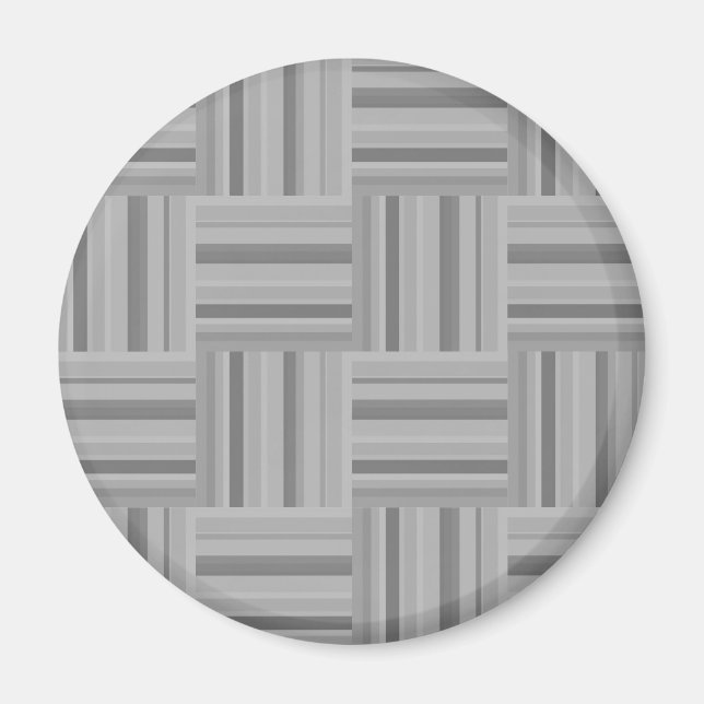 Muster der grauen Streifen Magnet (Vorne)