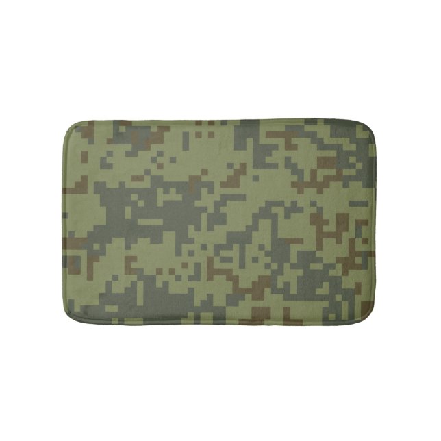 Muster der Green Camouflage Army Badematte (Vorderseite)