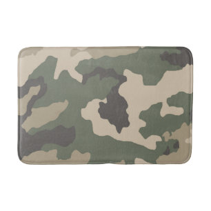Muster der grünen Camouflage Badematte