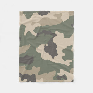 Muster der grünen Camouflage Fleecedecke