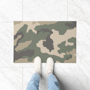 Muster der grünen Camouflage Fußmatte