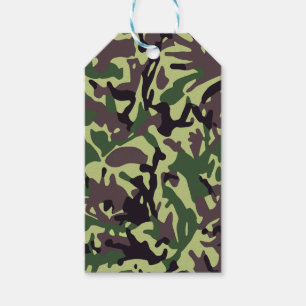 Muster der grünen Camouflage Geschenkanhänger