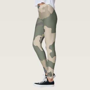 Muster der grünen Camouflage Leggings