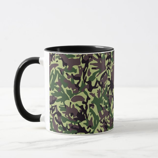 Muster der grünen Camouflage Tasse (Links)
