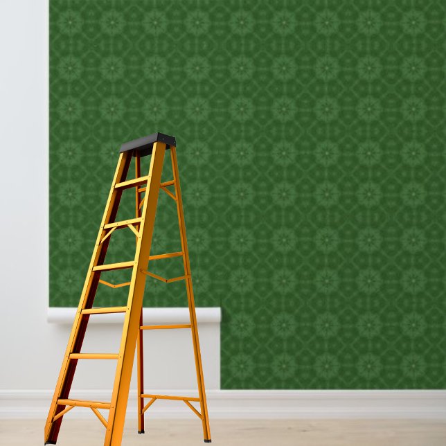 Muster der grünen Kreise abziehen und kleben Tapete (Peel and stick wallpaper green circles pattern wallpaper)