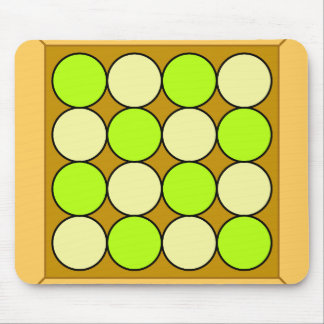 Muster der grünen Kreise Mousepad