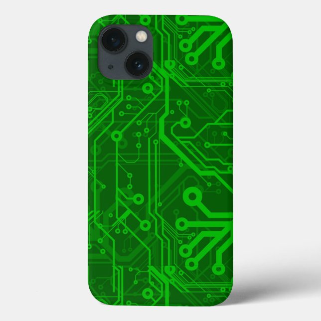 Muster der grünen Leiterplatte Case-Mate iPhone Hülle (Rückseite)