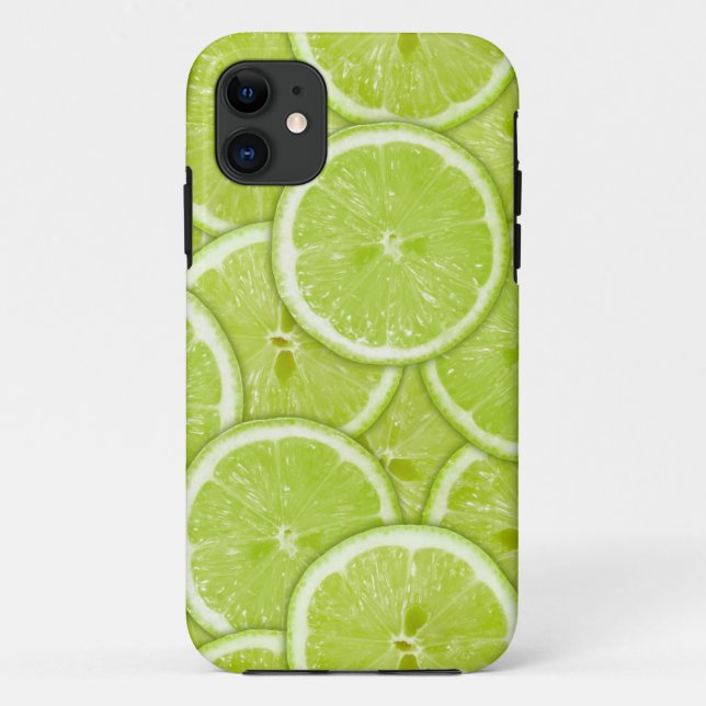 Muster der grünen Limonen Scheiben Case-Mate iPhone Hülle (Rückseite)