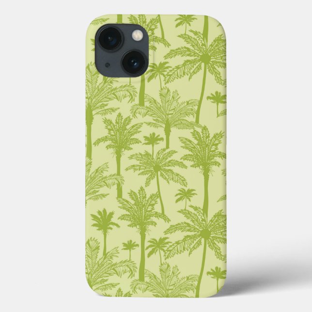 Muster der grünen Palmen Case-Mate iPhone Hülle (Rückseite)