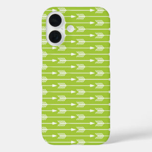 Muster der grünen Pfeile iPhone 16 Hülle