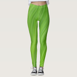 Muster der grünen Streifen Leggings