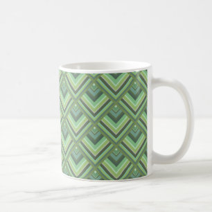 Muster der grünen Streifen Tasse