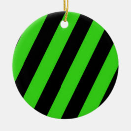 Muster der grünen und schwarzen diagonalen Streife Keramik Ornament